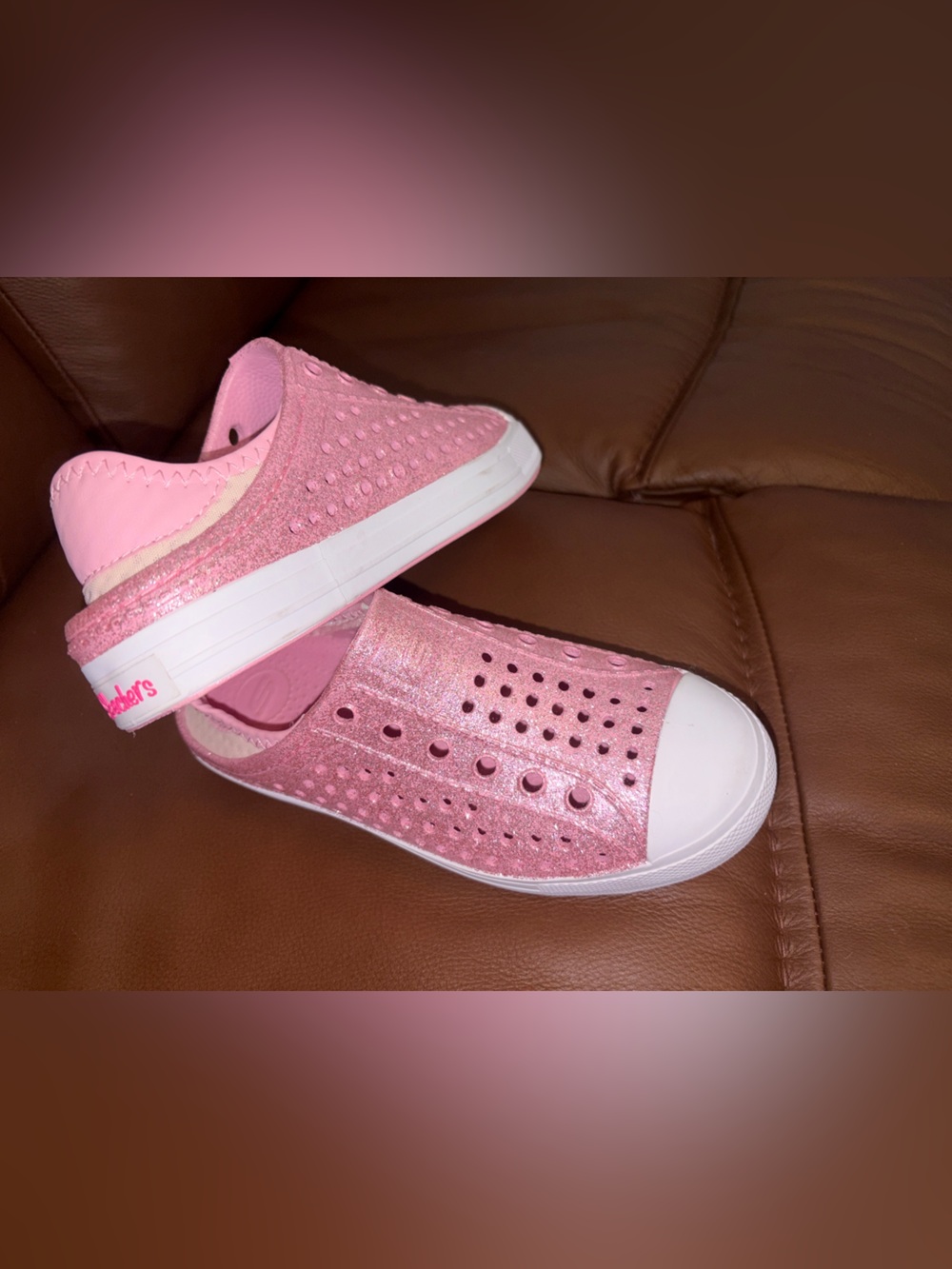 Skechers Kids Pink Slip-On Sneakers